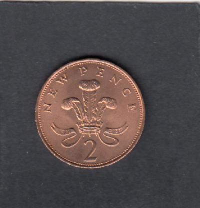 Beschrijving: 2 Pence ELIZABETH II